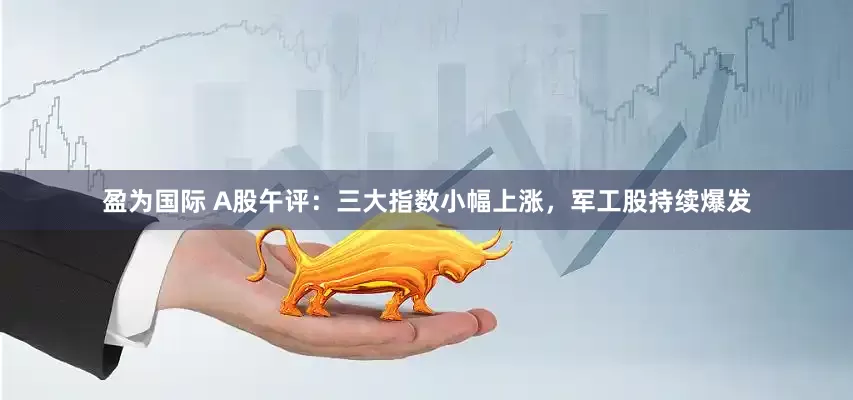 盈为国际 A股午评：三大指数小幅上涨，军工股持续爆发